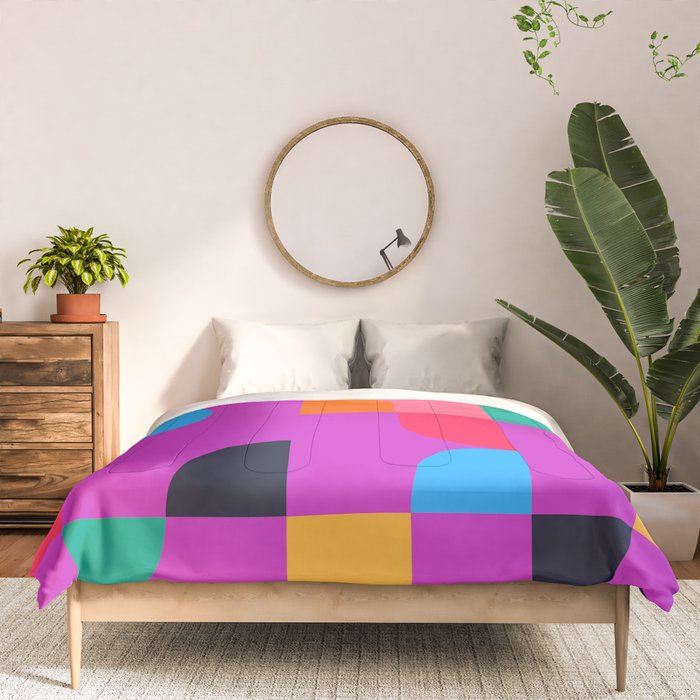 Colorful Geometric Shapes Comforter Gallery Image 3