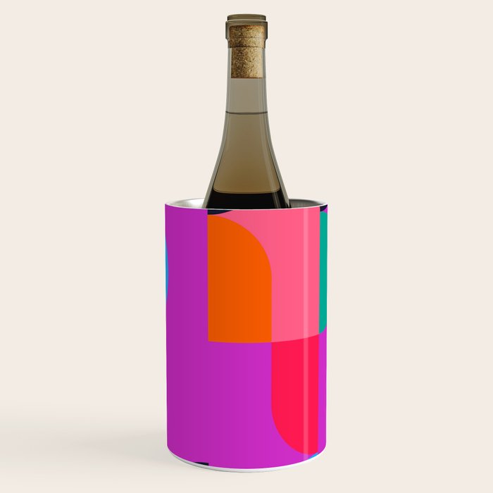 Colorful Geometric Shapes Wine Chiller Gallery Image 1
