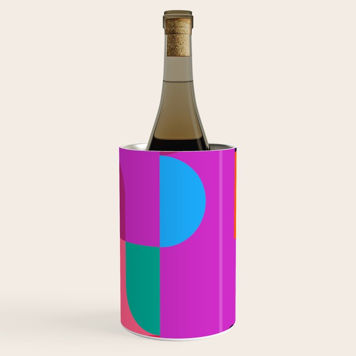 Colorful Geometric Shapes Wine Chiller Gallery Image 2