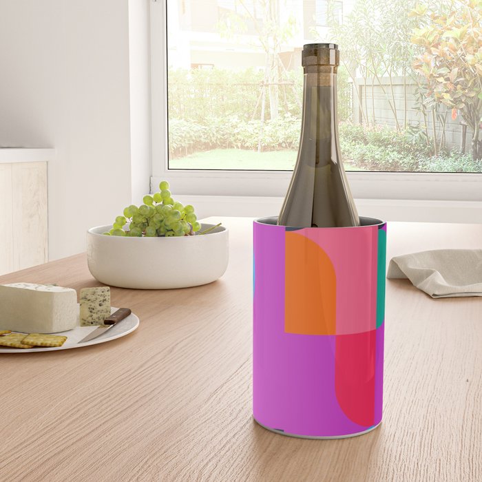 Colorful Geometric Shapes Wine Chiller Gallery Image 4