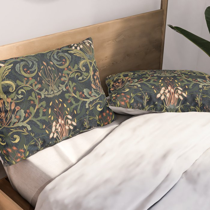 Woodland moss dark Pillow Sham Gallery Image 2