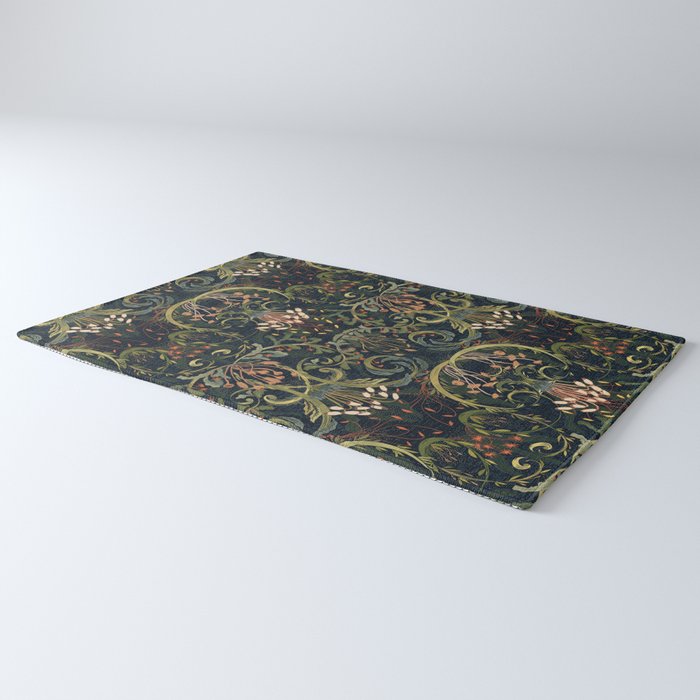 Woodland moss dark Rug Gallery Image 3