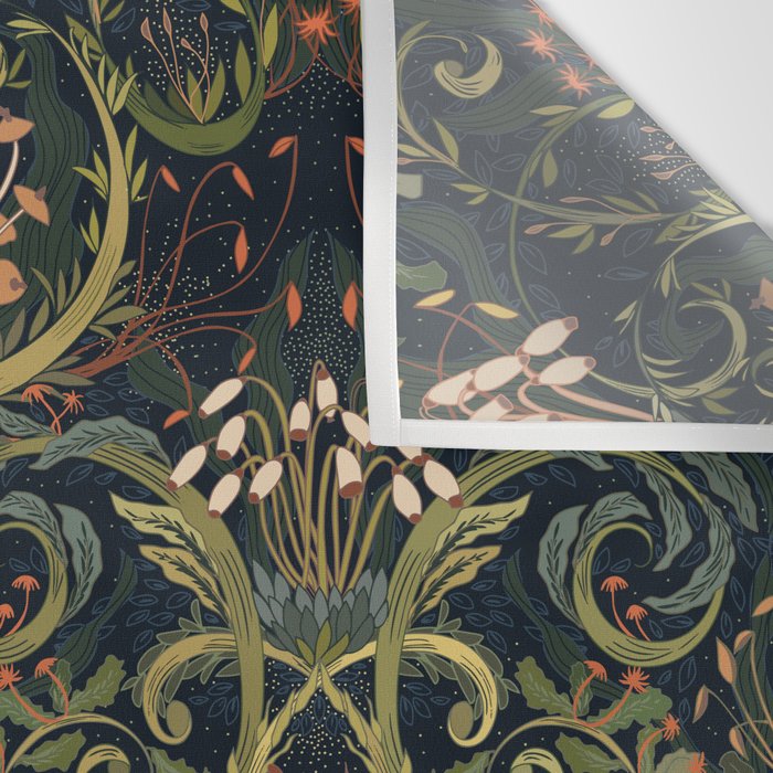 Woodland moss dark Wall Tapestry Gallery Image 3