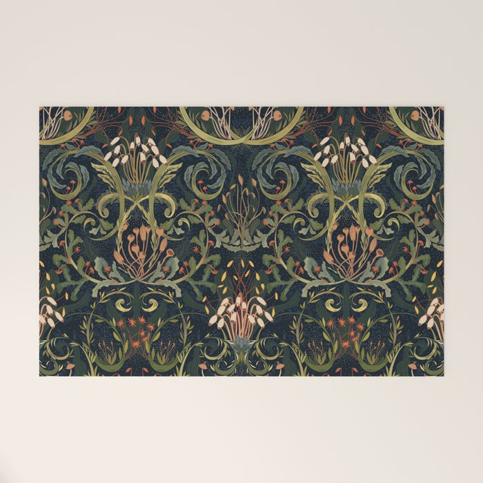 Woodland moss dark Welcome Mat Gallery Image 1