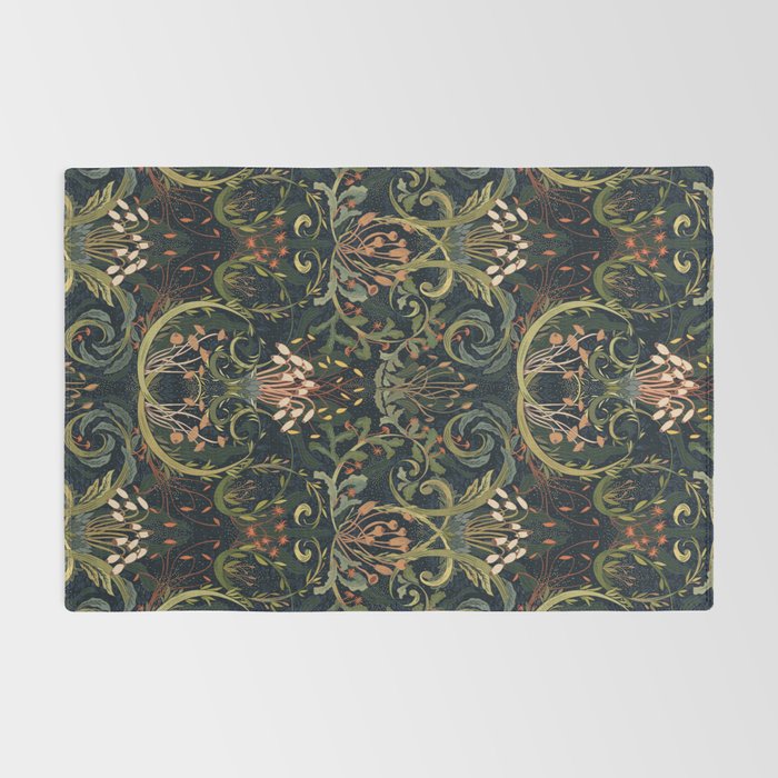 Woodland moss dark Rug Gallery Image 2