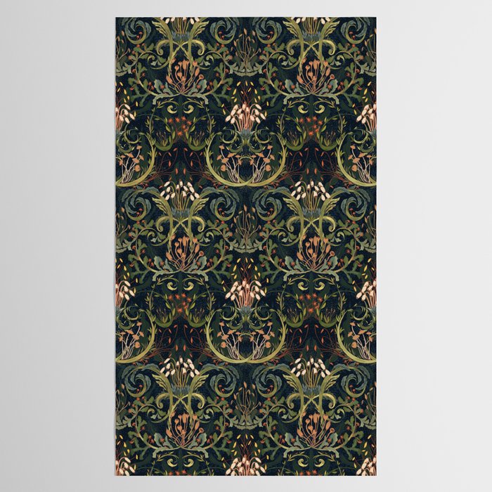 Woodland moss dark Tablecloth Gallery Image 2
