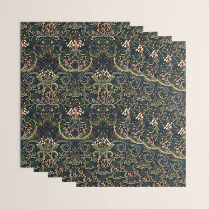 Woodland moss dark Wrapping Paper Gallery Image 3