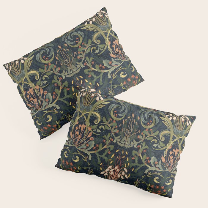 Woodland moss dark Pillow Sham Gallery Image 1