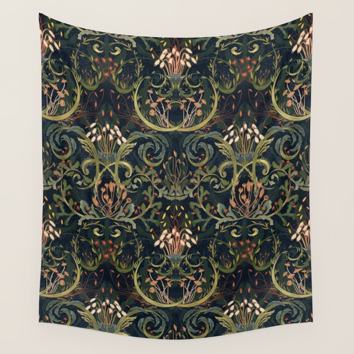 Woodland moss dark Wall Tapestry Gallery Image 4