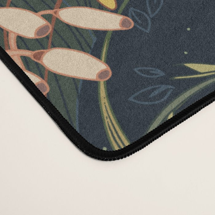 Woodland moss dark Desk Mat Gallery Image 4