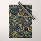 Woodland moss dark Wrapping Paper Gallery Image 1