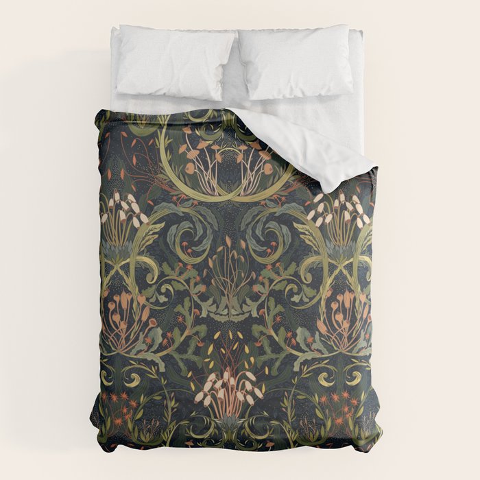 Woodland moss dark Duvet Cover Gallery Image 6