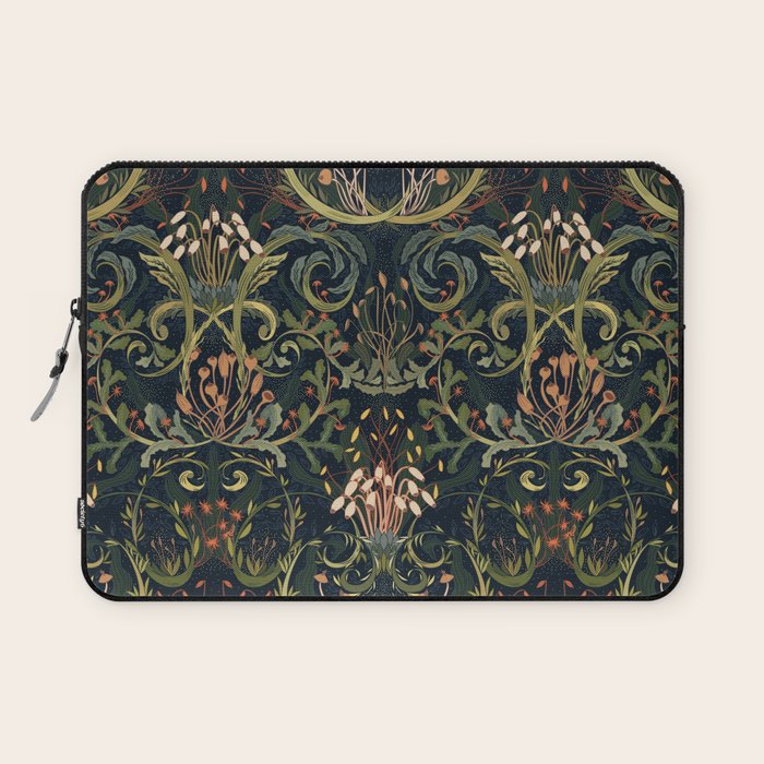Woodland moss dark Laptop Sleeve Gallery Image 1