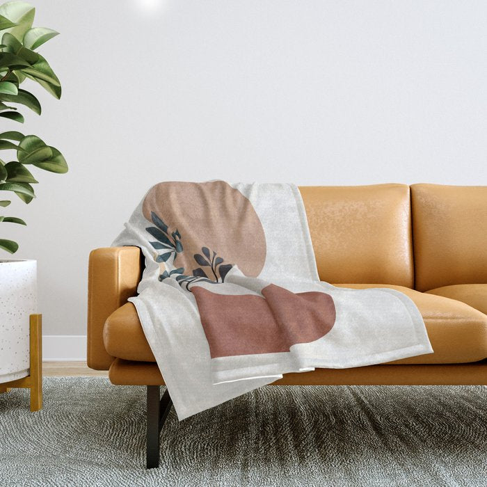 Shapes and Branches 07 Throw Blanket Gallery Image 1