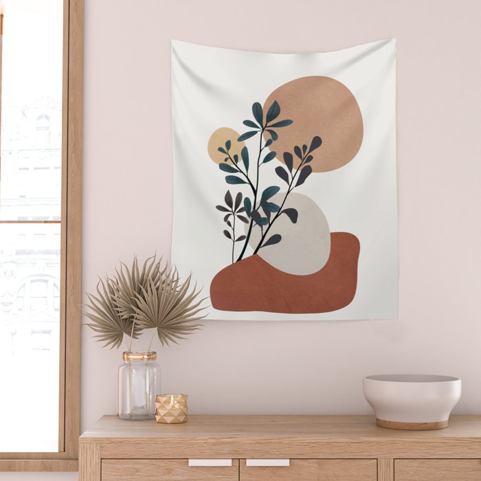Shapes and Branches 07 Wall Tapestry Gallery Image 2