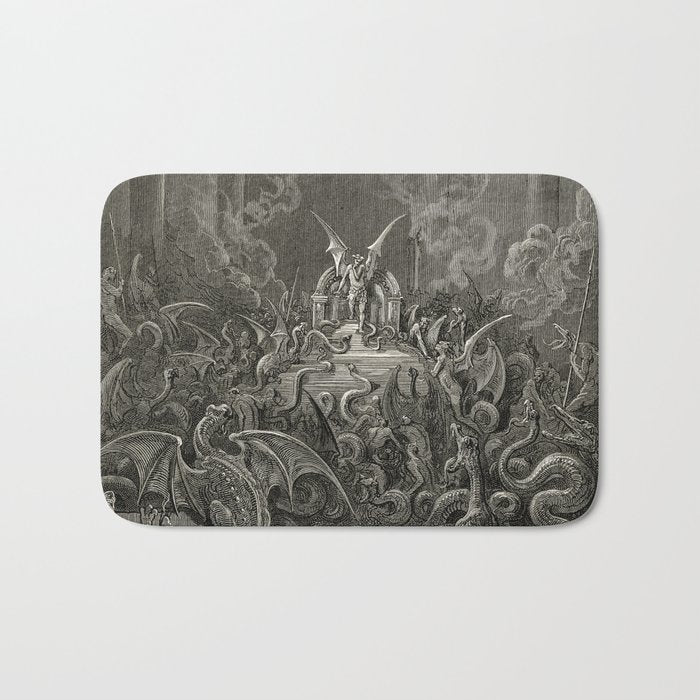 Gustave Doré - The lost paradise Bath Mat Gallery Image 1