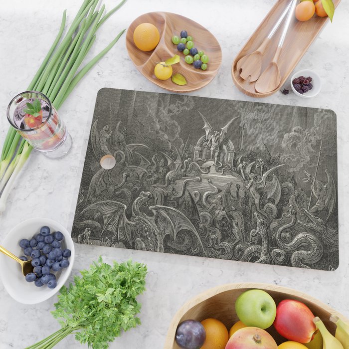 Gustave Doré - The lost paradise Cutting Board Gallery Image 2