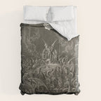 Gustave Doré - The lost paradise Duvet Cover Gallery Image 6