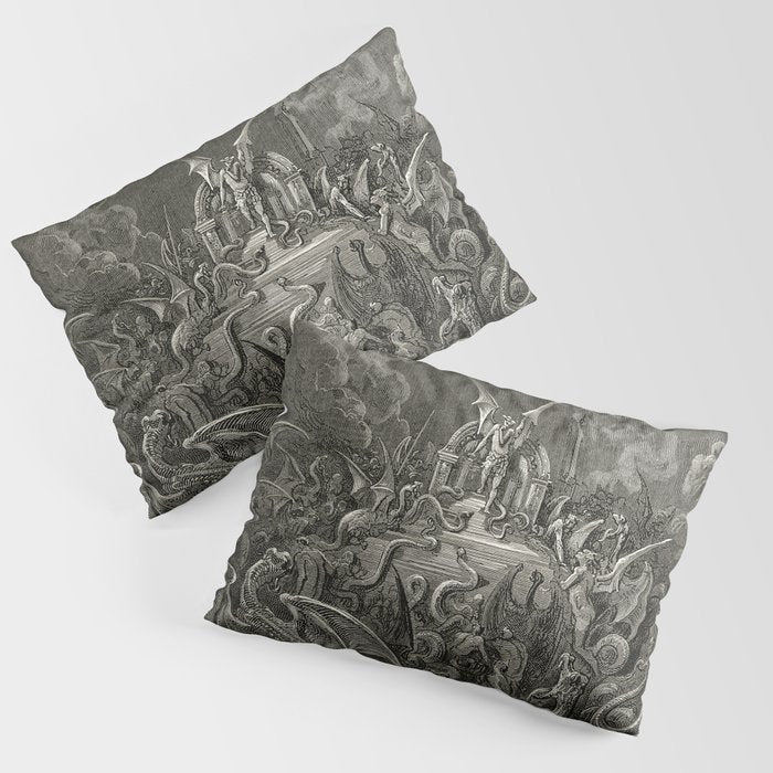 Gustave Doré - The lost paradise Pillow Sham Gallery Image 1