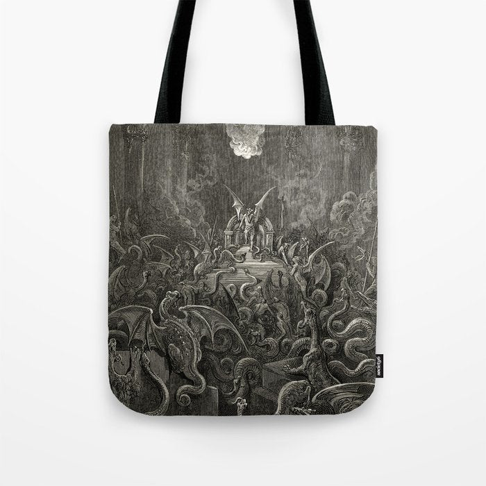 Gustave Doré - The lost paradise Tote Bag Gallery Image 1