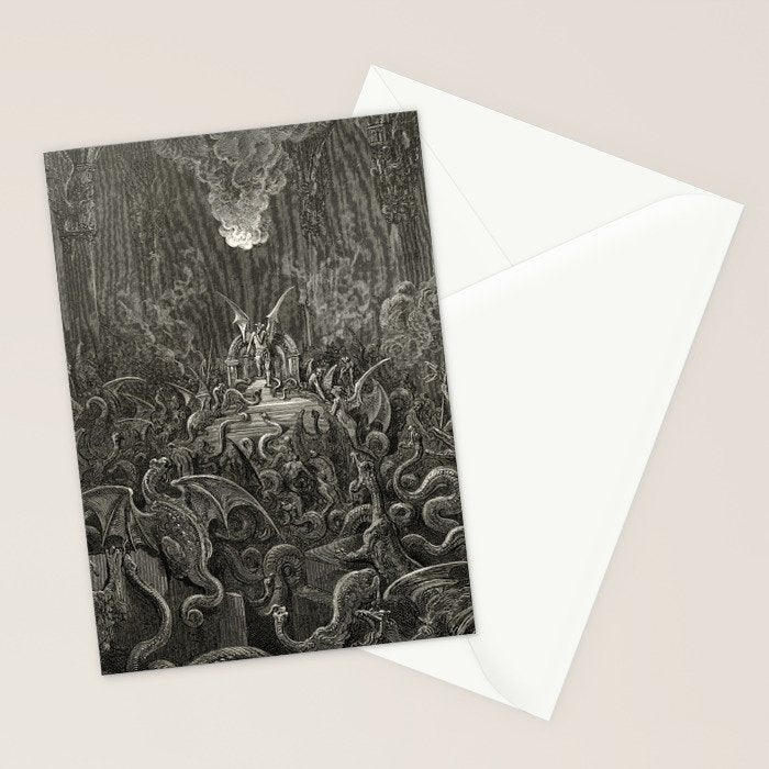 Gustave Doré - The lost paradise Stationery Card Gallery Image 2