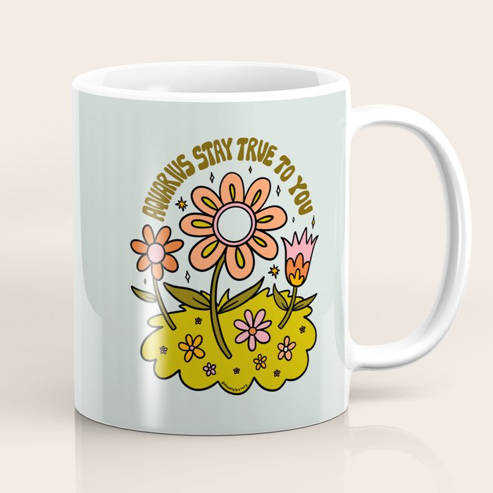 Aquarius Flower Coffee Mug Gallery Image 1