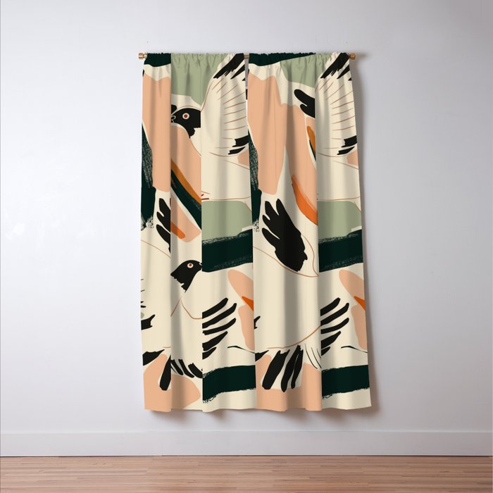 Flying Birds 2 Window Curtain Gallery Image 3