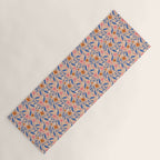 Garden Blooms and Blue Leaves Yoga Mat Gallery Image 1