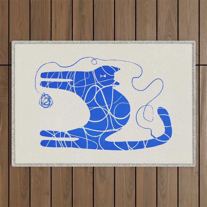 Wool Cat Outdoor Rug Gallery Image 1