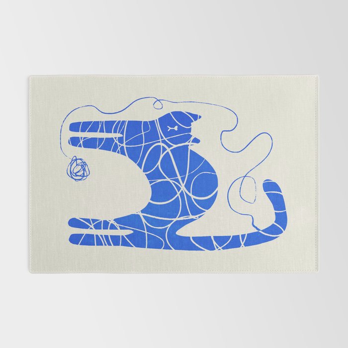 Wool Cat Rug Gallery Image 2