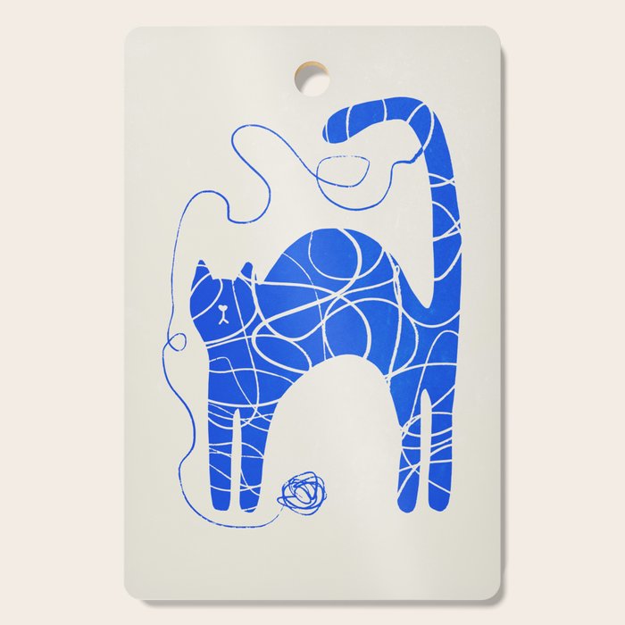 Wool Cat Cutting Board Gallery Image 1