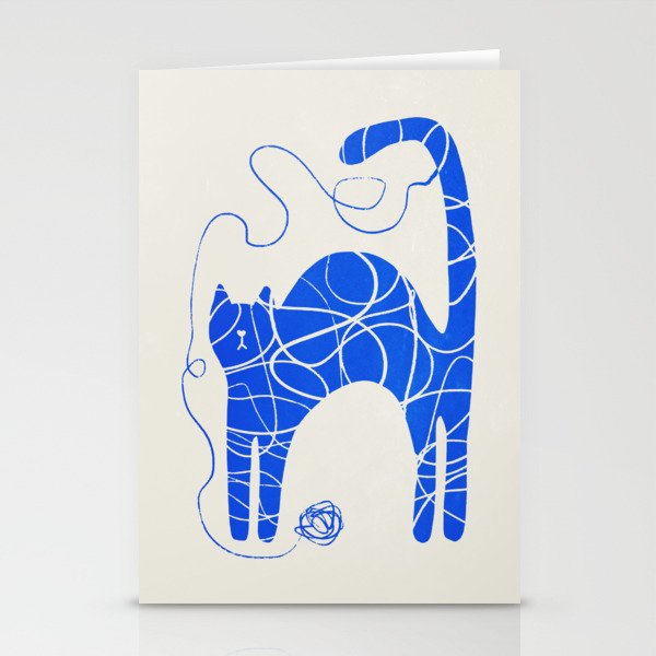 Wool Cat Stationery Card Gallery Image 2