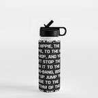 Rapper's Delight, I said a hip hop Water Bottle Gallery Image 1