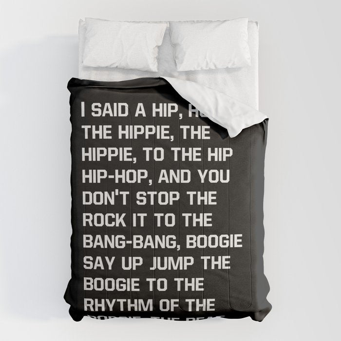 Rapper's Delight, I said a hip hop Comforter Gallery Image 6