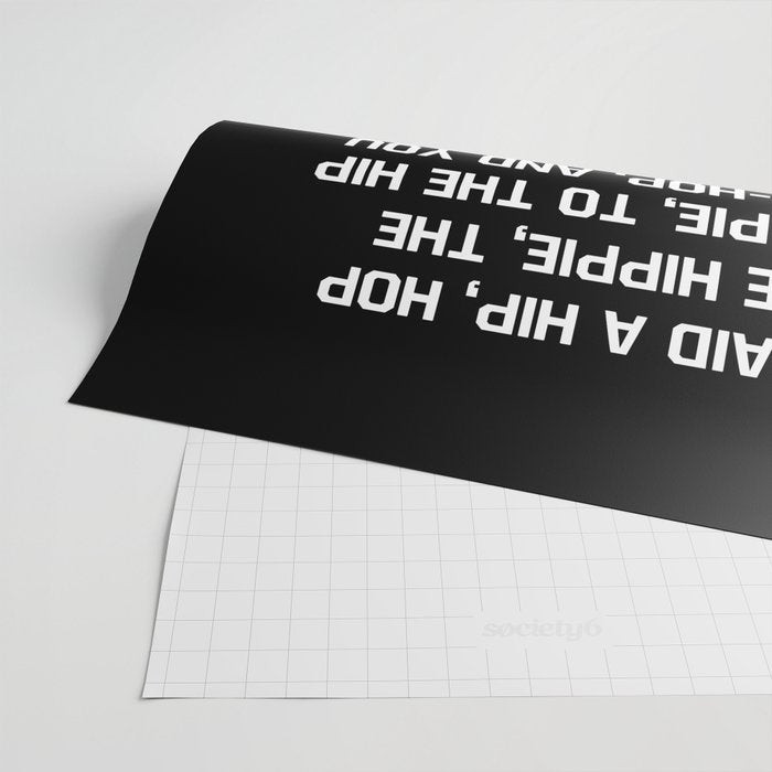 Rapper's Delight, I said a hip hop Wrapping Paper Gallery Image 2