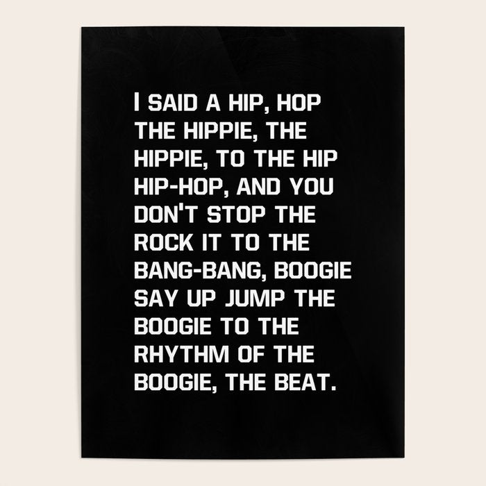 Rapper's Delight, I said a hip hop Poster Gallery Image 4