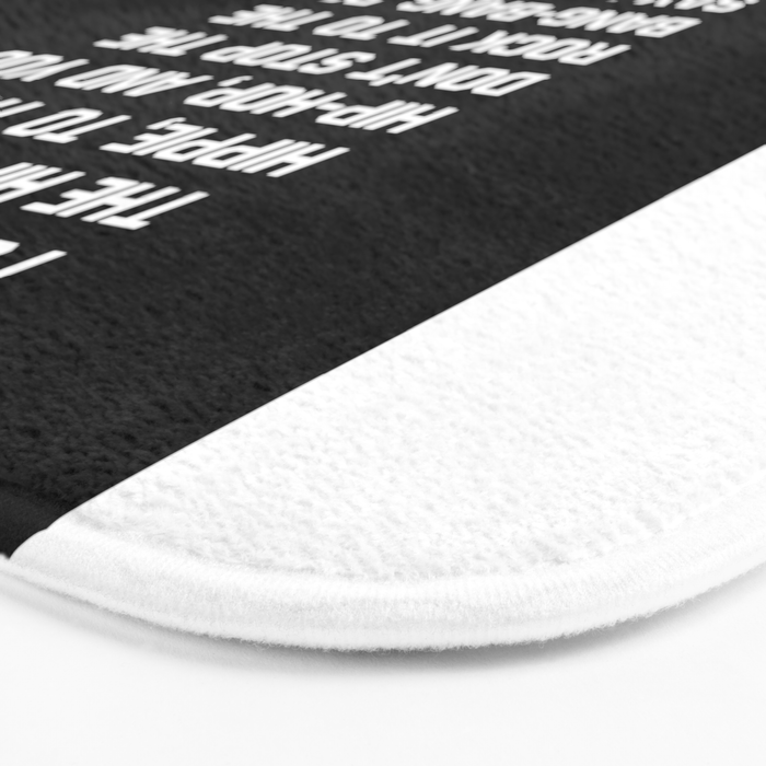Rapper's Delight, I said a hip hop Bath Mat Gallery Image 3