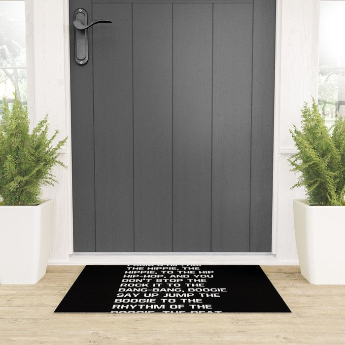 Rapper's Delight, I said a hip hop Welcome Mat Gallery Image 3