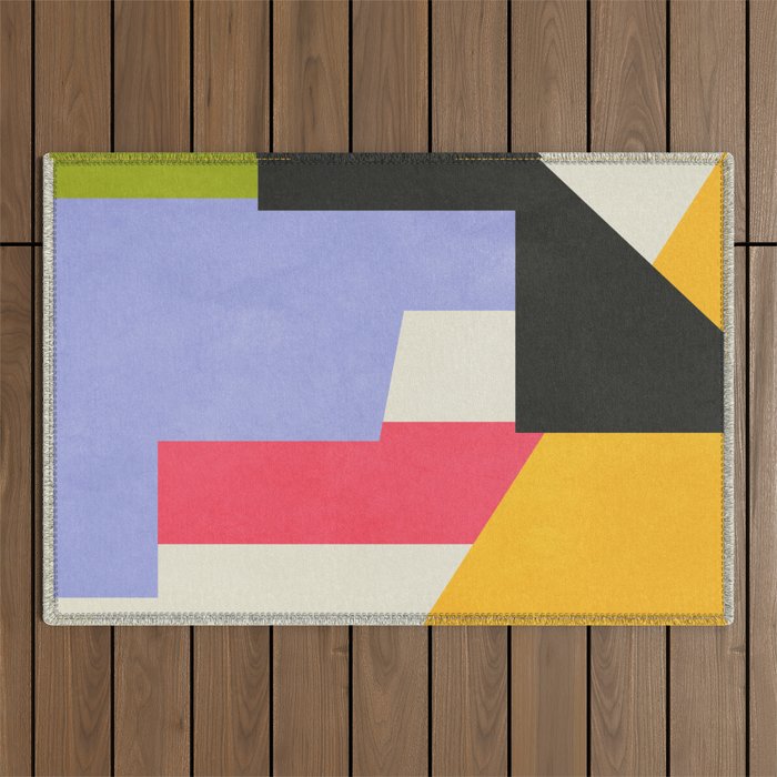Geometric Shapes 14 Outdoor Rug Gallery Image 1