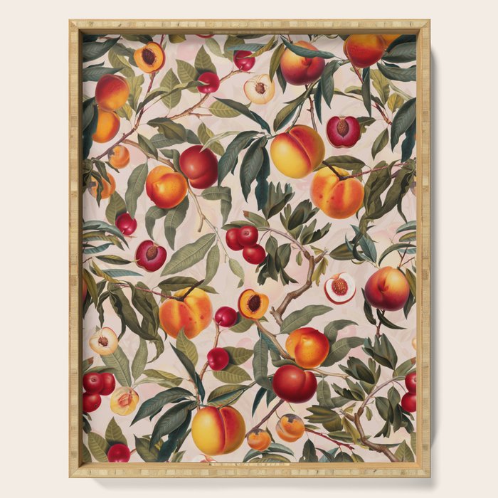 Vintage Fruit Pattern XXIII Serving Tray Gallery Image 1