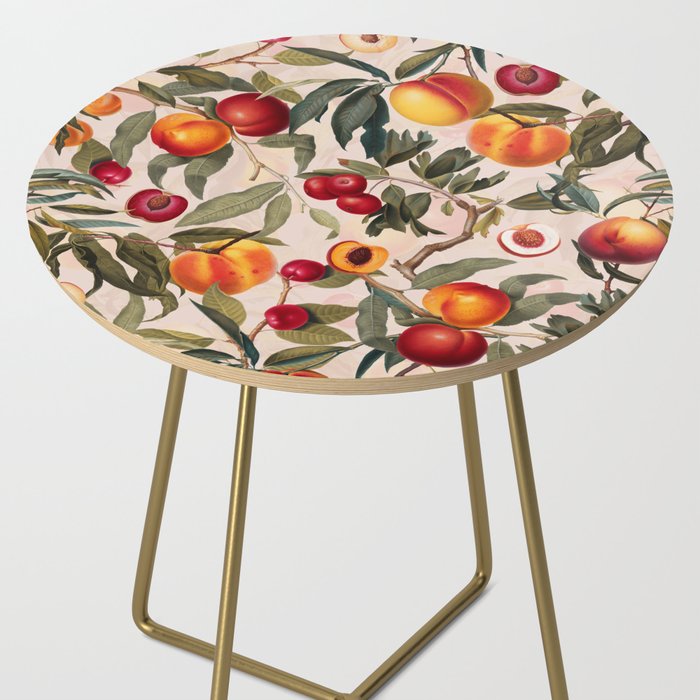 Vintage Fruit Pattern XXIII Side Table Gallery Image 2