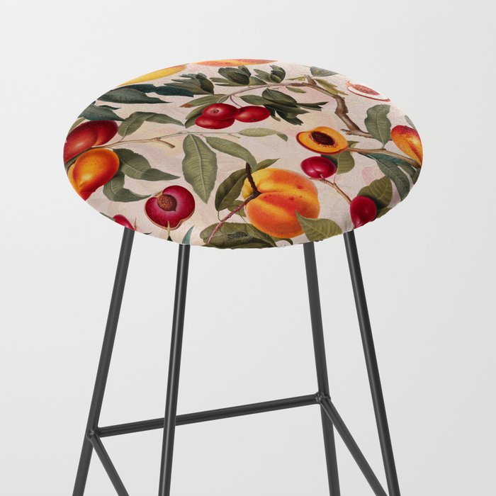 Vintage Fruit Pattern XXIII Stool Gallery Image 2