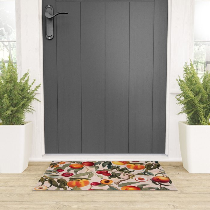 Vintage Fruit Pattern XXIII Welcome Mat Gallery Image 3
