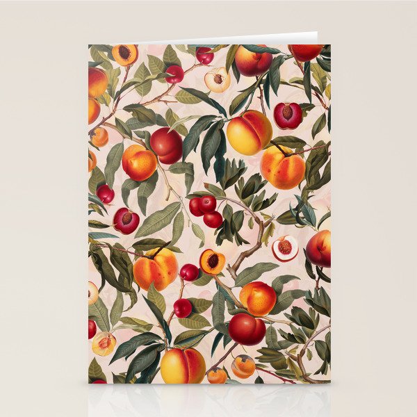Vintage Fruit Pattern XXIII Stationery Card Gallery Image 2