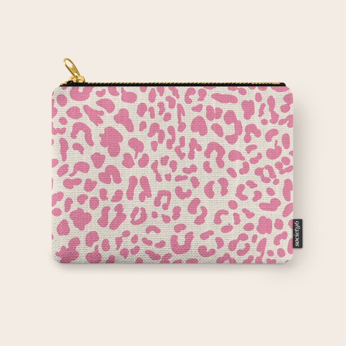 Pink Leopard Print Carry All Pouch Gallery Image 1