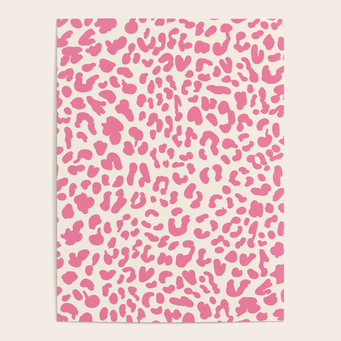 Pink Leopard Print Poster Gallery Image 4