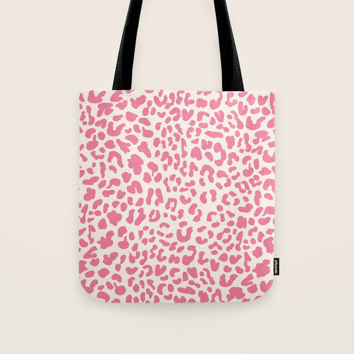 Pink Leopard Print Tote Bag Gallery Image 1