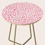 Pink Leopard Print Side Table Gallery Image 2