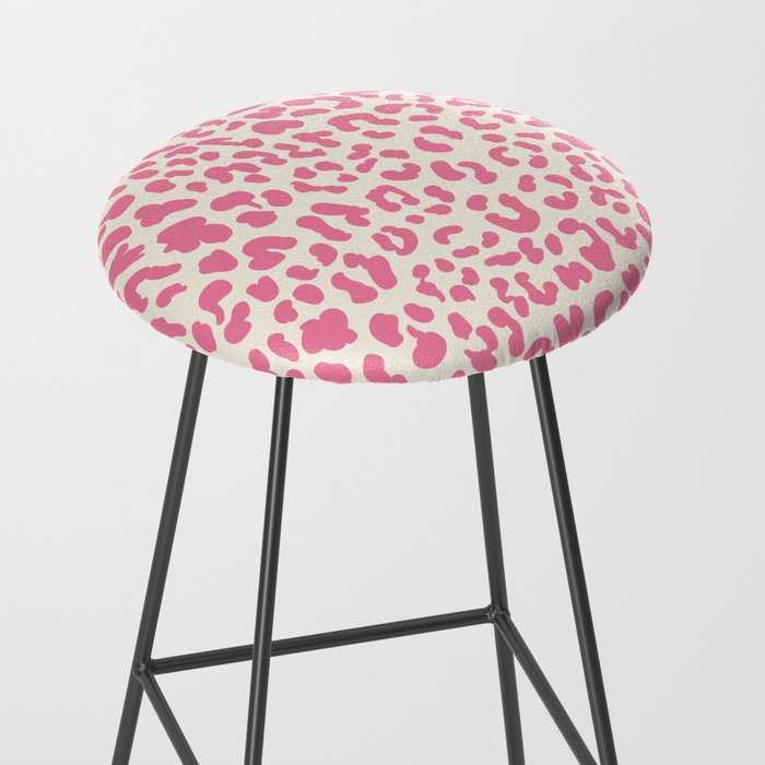 Pink Leopard Print Stool Gallery Image 2