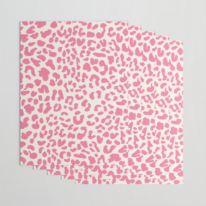 Pink Leopard Print Wrapping Paper Gallery Image 3